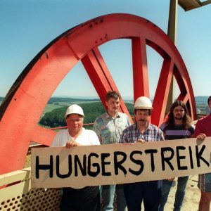 Bischofferode: Im Kaliwerk des Thüringer Ortes wehrten sich Arbeiter 1993 mit einem Hungerstreik gegen die Schließung. Erfolglos. Foto: Ralf Hirschberger / ZB-Fotoreport / DPA Picture-Alliance