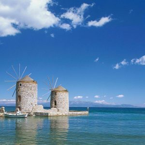 Ein Stück Vergangenheit: Die Windmühlen an der Ostküste von Chios laden zum Entspannen und Verweilen ein.