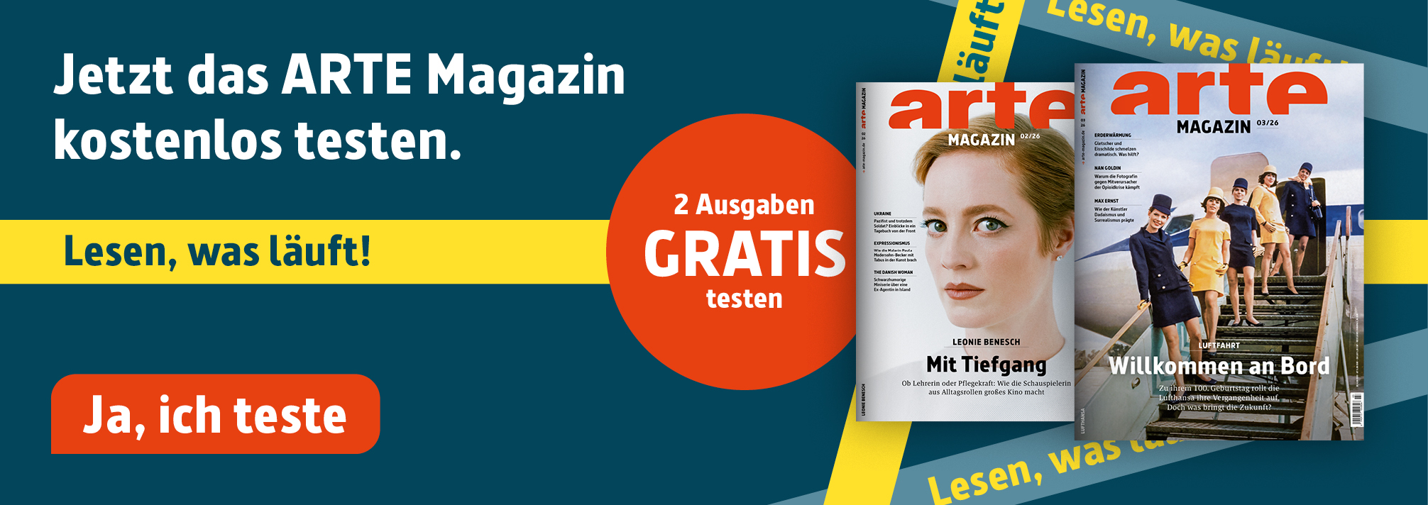 2 Ausgaben gratis Banner