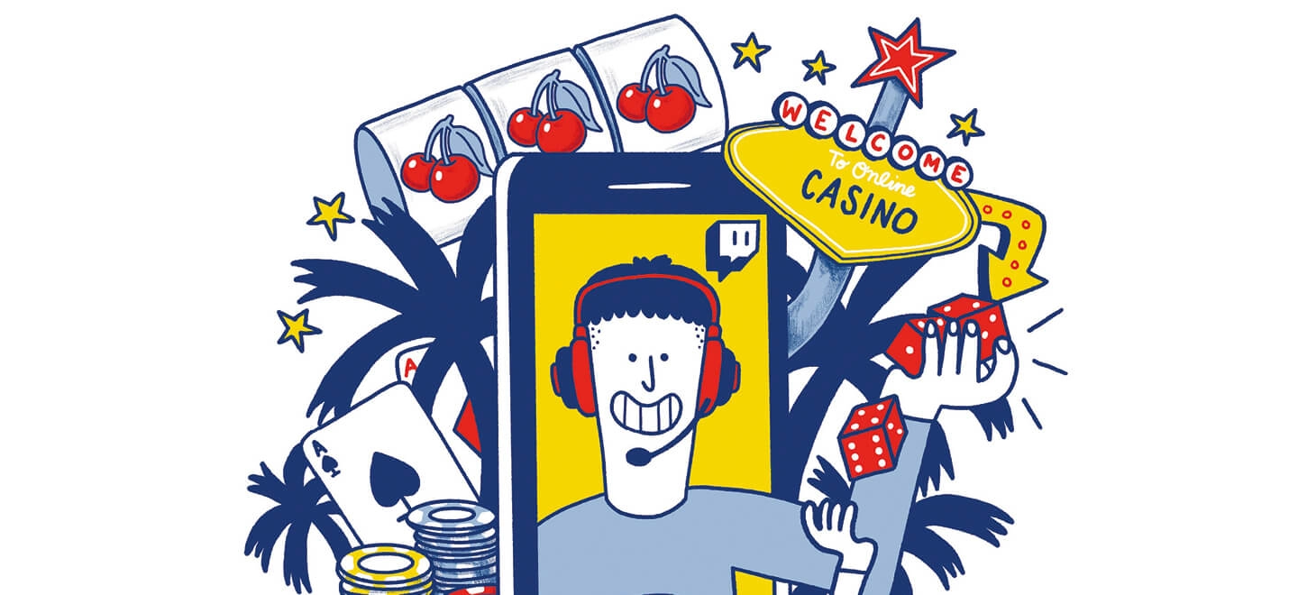 Illustration Glücksspiel online