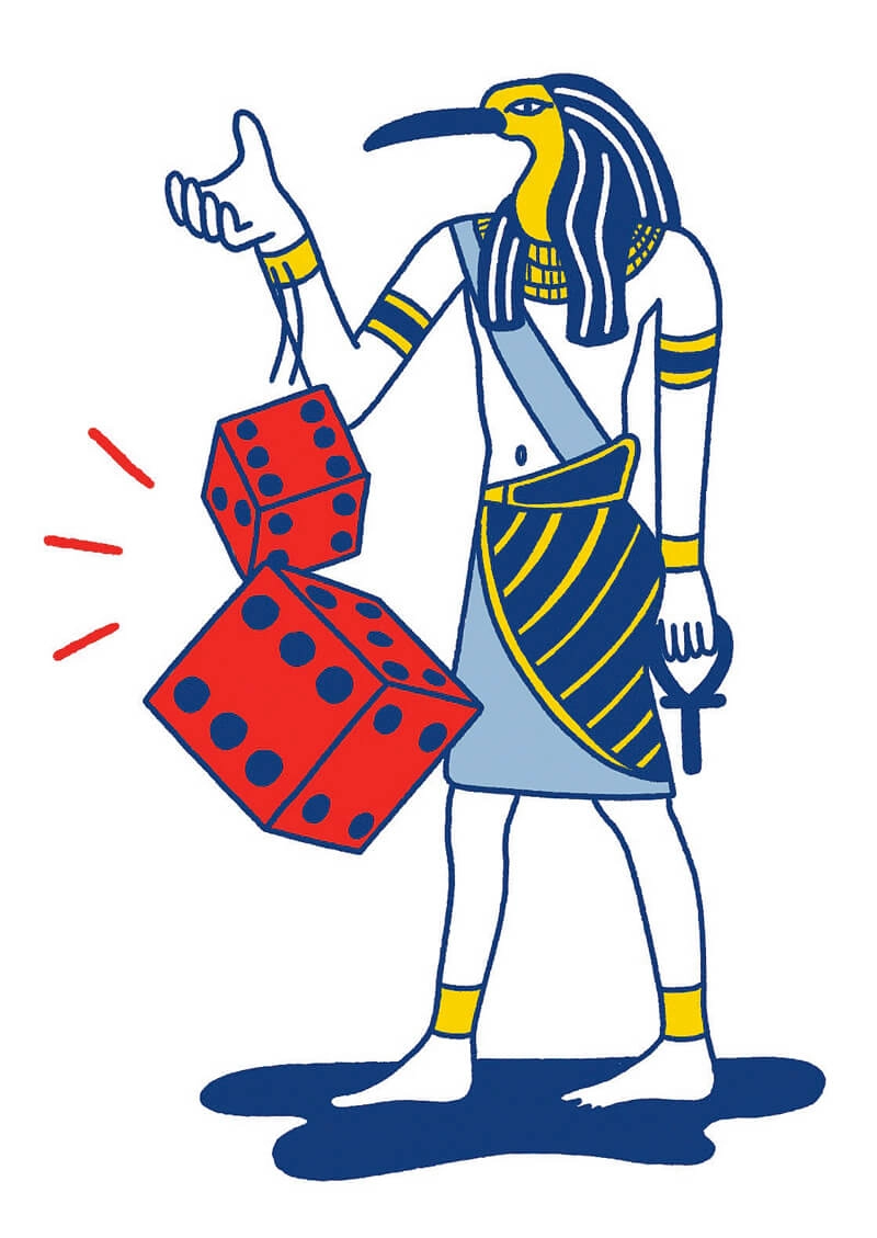 Ilusstration Glücksspiel in der Antike