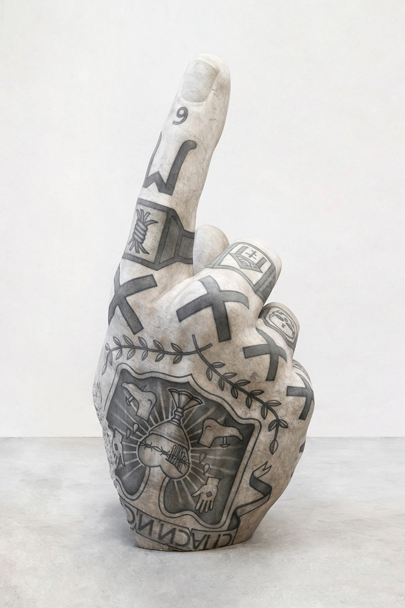 Tätowierte Hand (Skulptur)