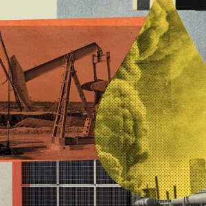 Illustration/Collage zum Thema Öl
