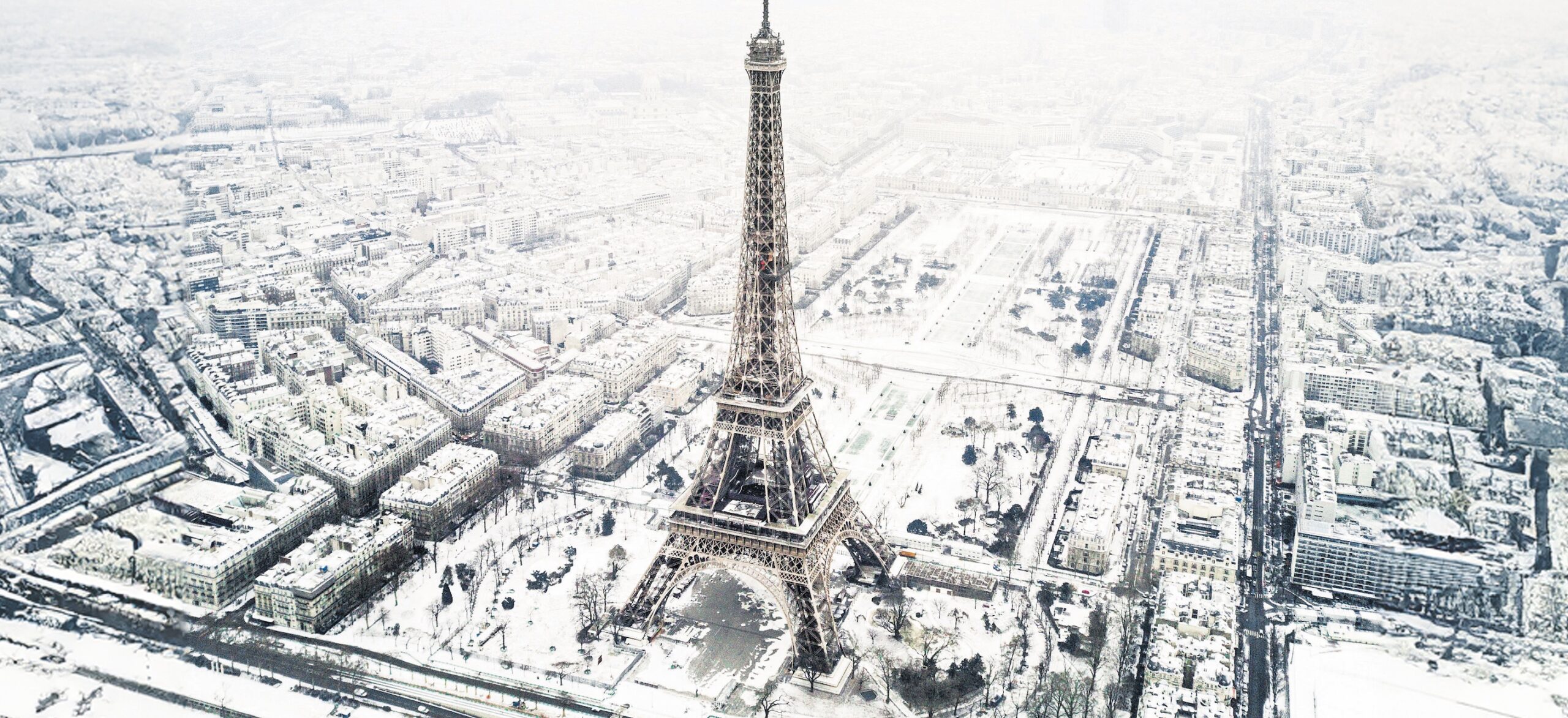 Eiffelturm Paris Winter Schnee