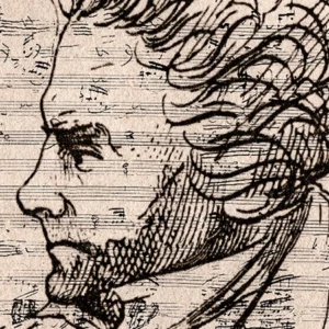 Skizze von Beethoven auf einer Partitur