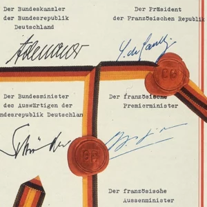 Abbildung des Élysée-Vertrags.