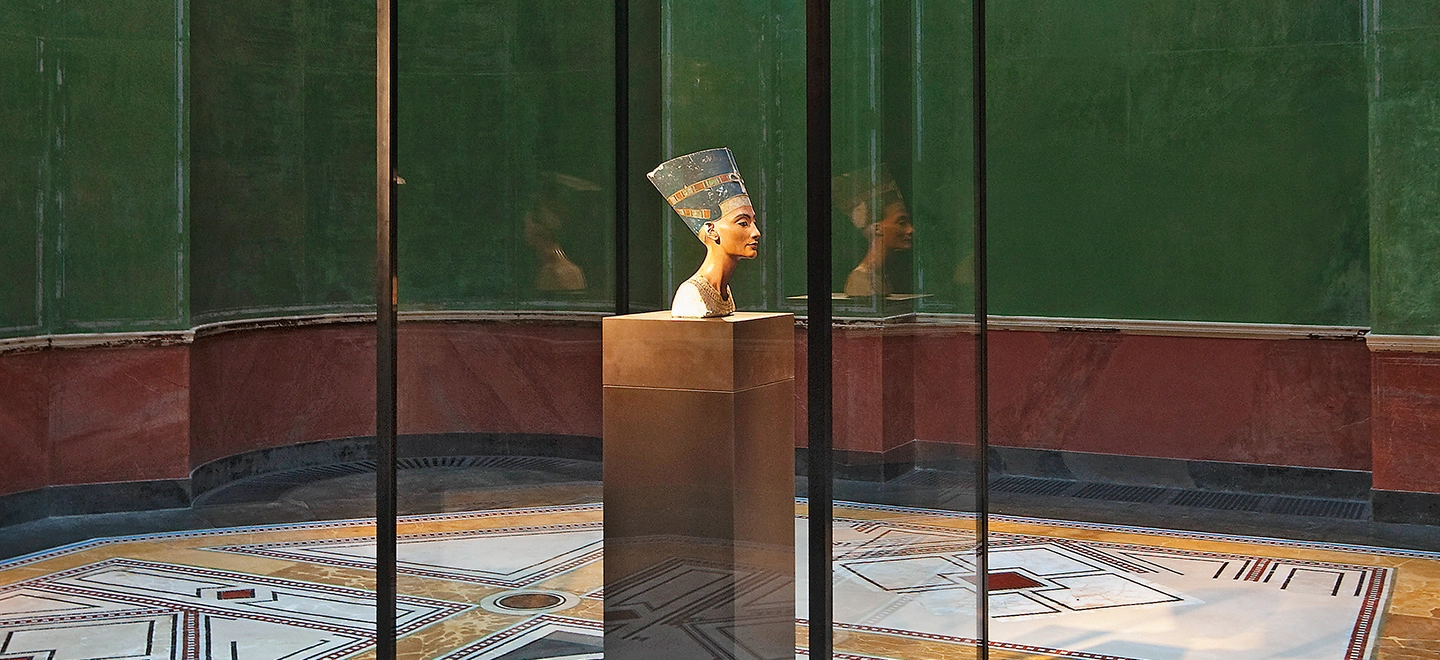 Die Büste der Nofrete.