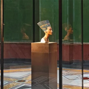 Die Büste der Nofrete.