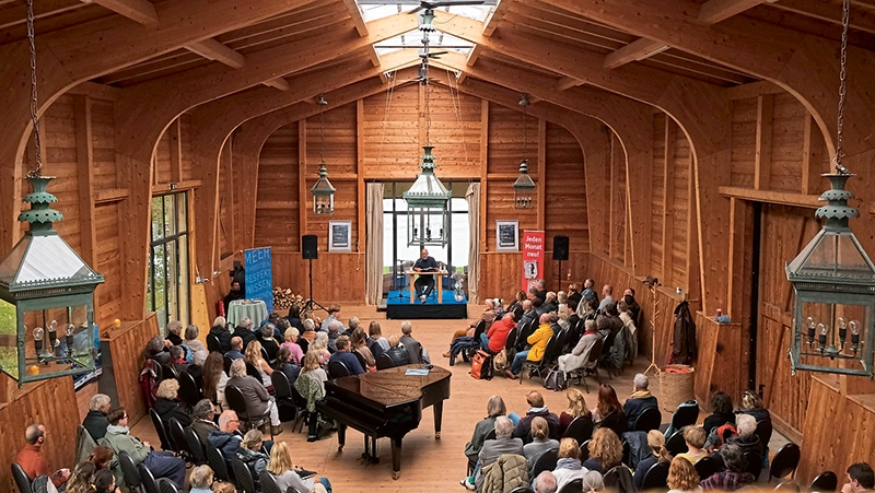 Kulturscheune aus Vogelperspektive.