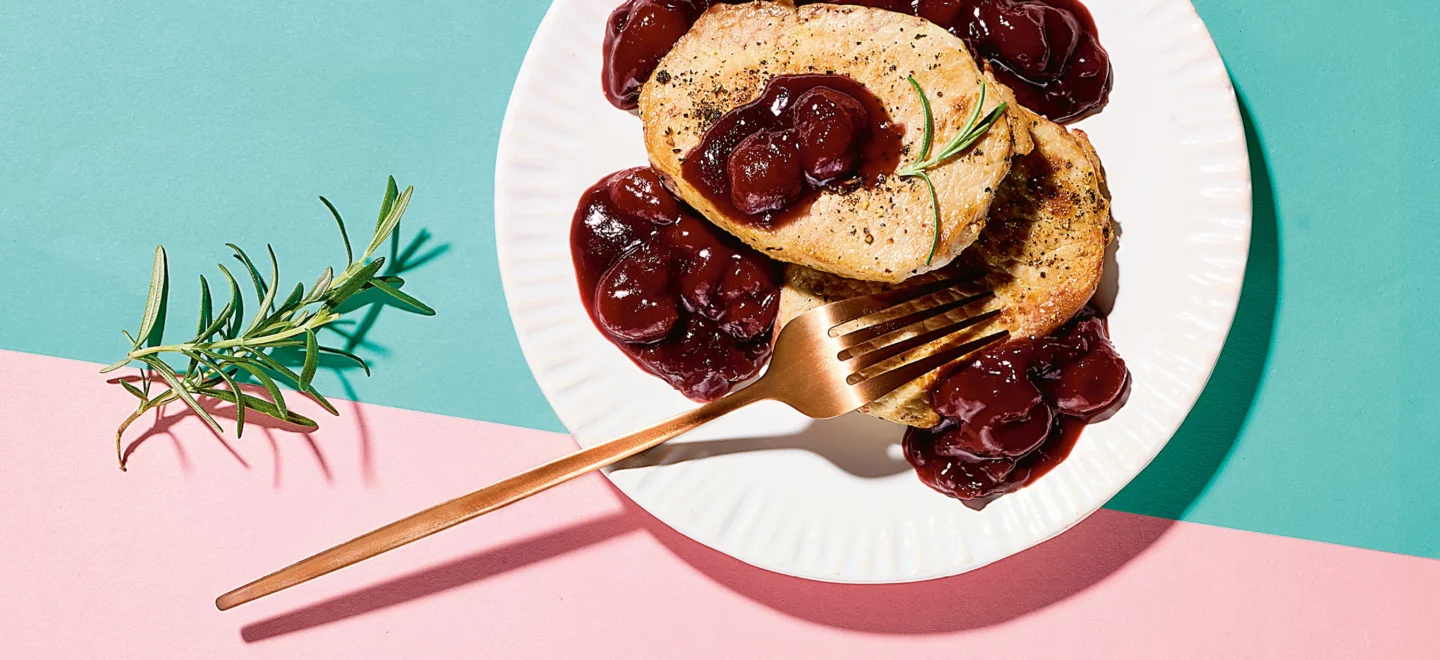 Schweinefilet mit Kirschen