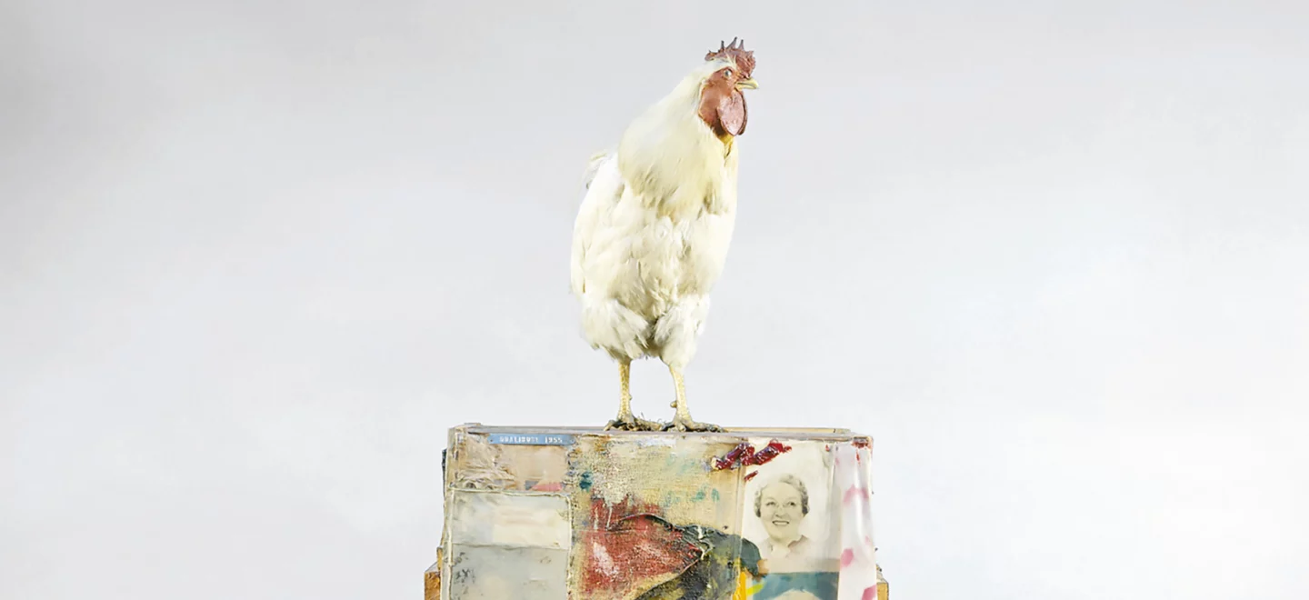 Kunstwerk Odalisk von Robert Rauschenberg