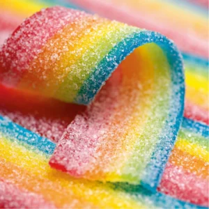 Kunterbunte Süßigkeit.