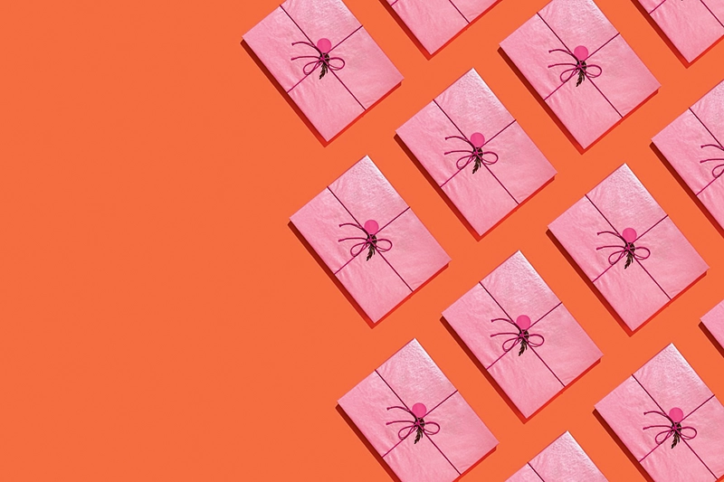 Grafik mit Geschenken