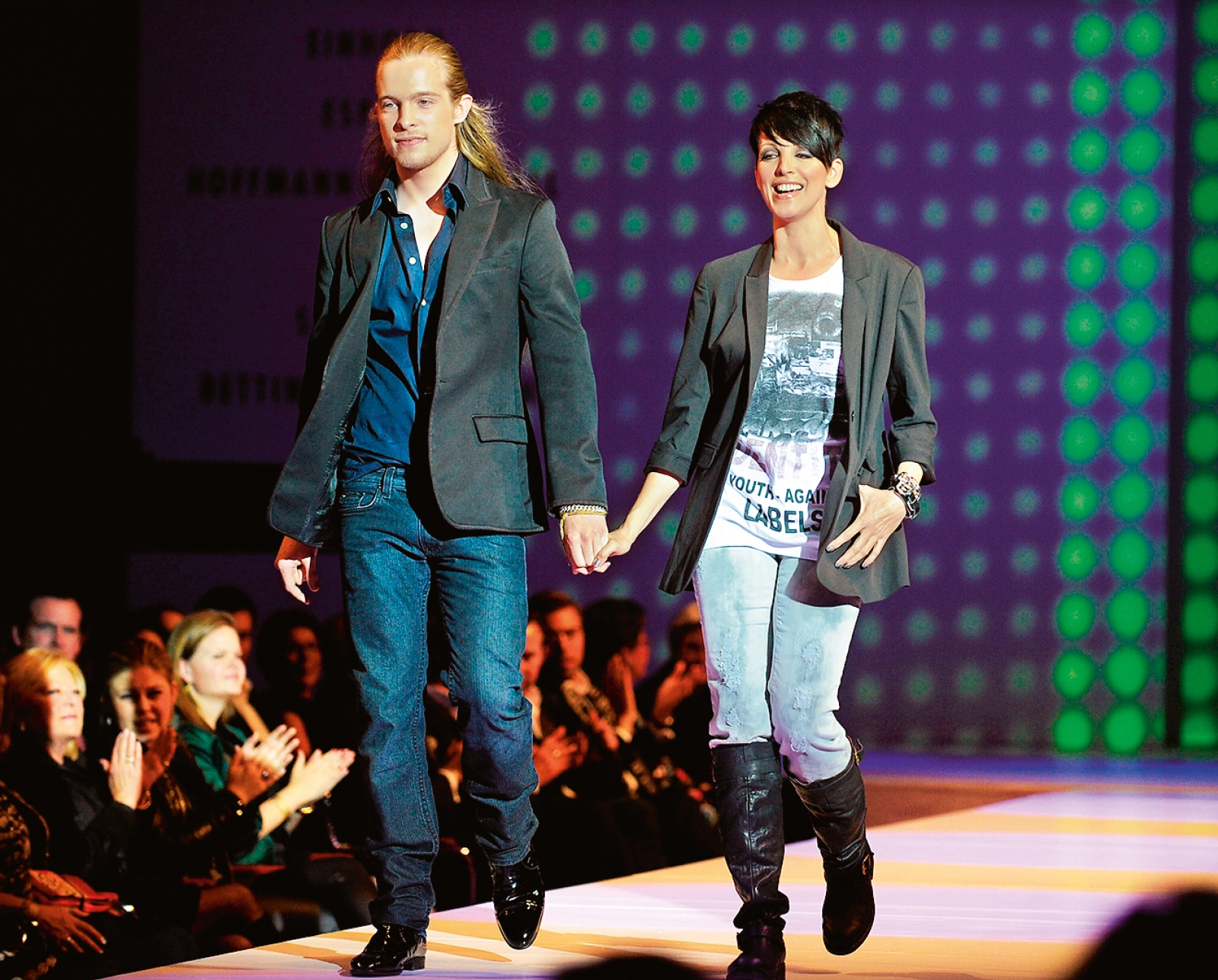 Nena zusammen mit Sohn Sakias im Jahr 2009 bei einer Spendengala.