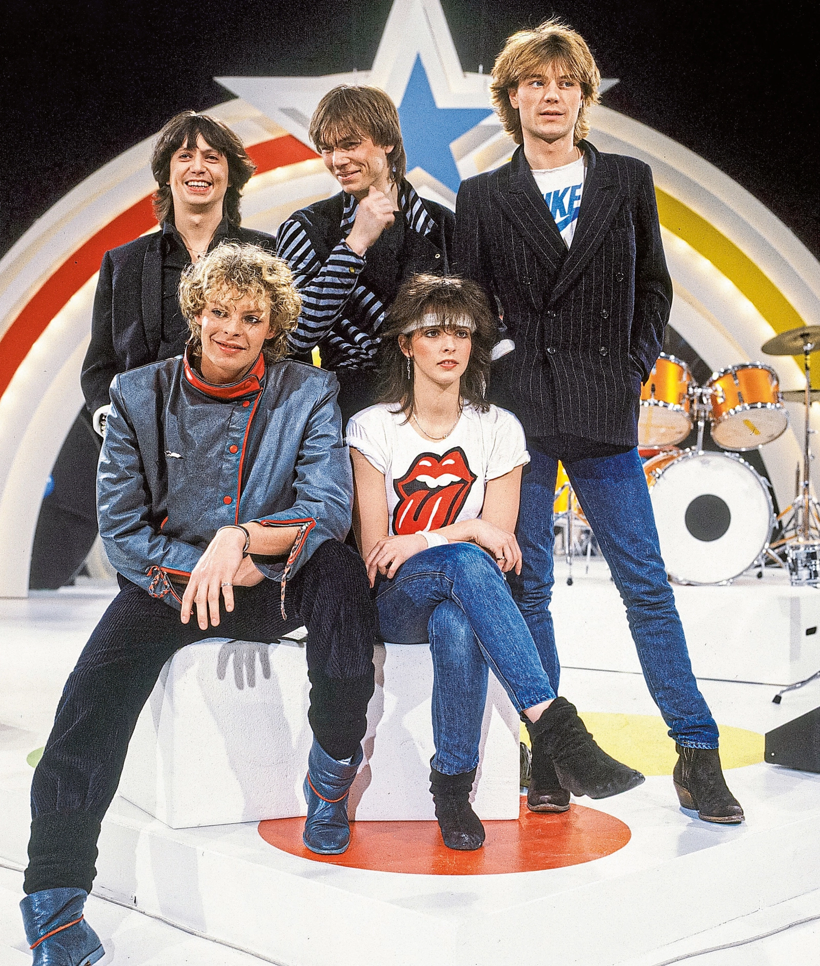 Sängerin Nena und ihre Band.