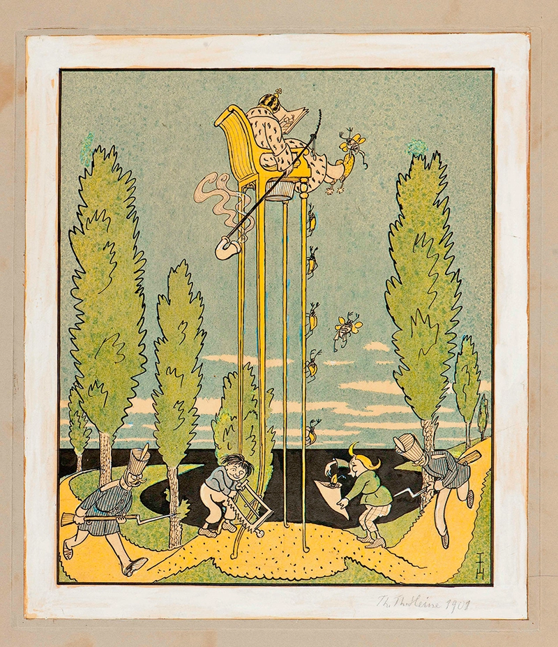 Karikatur von Max und Moritz.