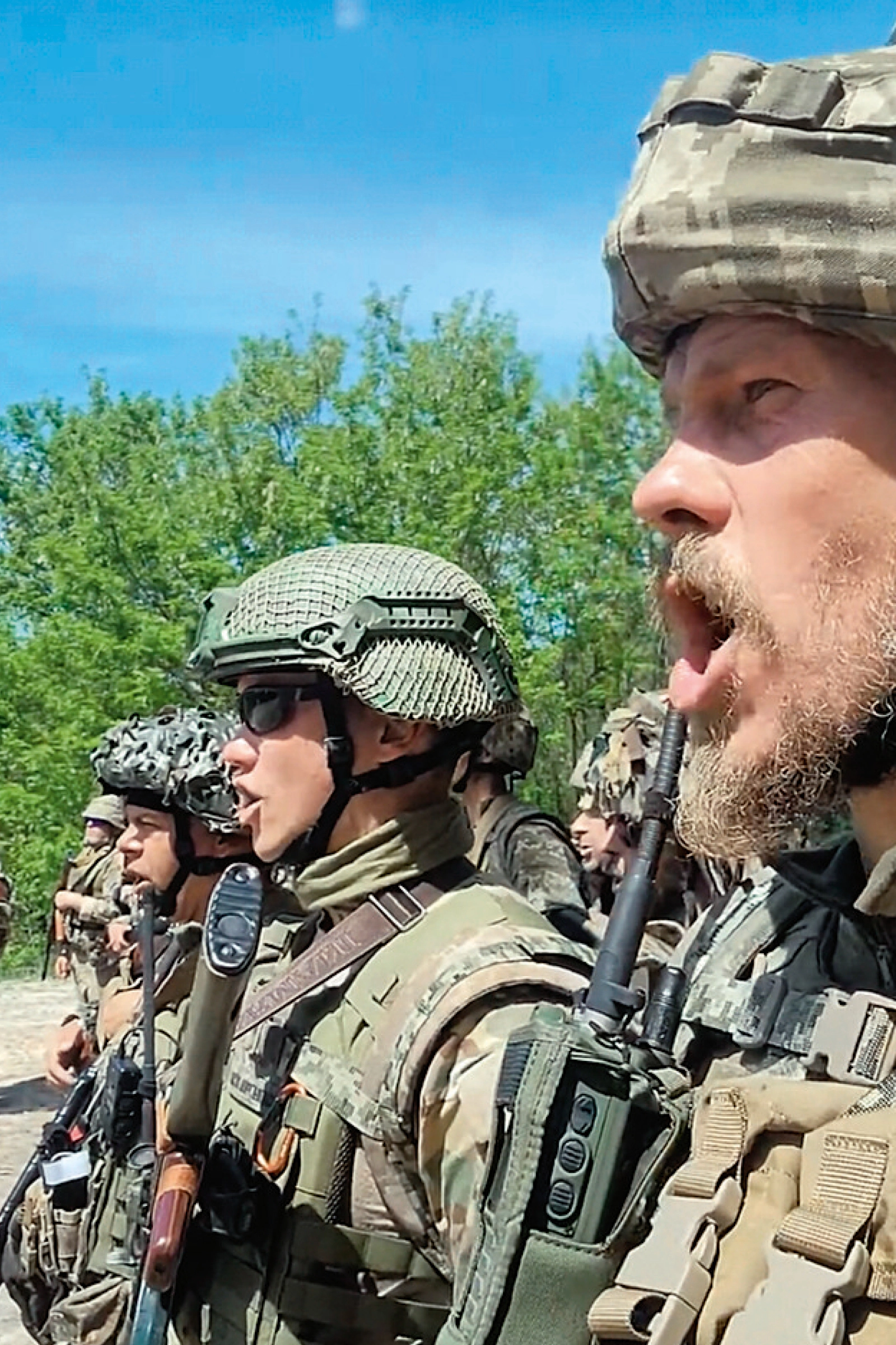 Ein Foto von ukrainischen Soldaten.