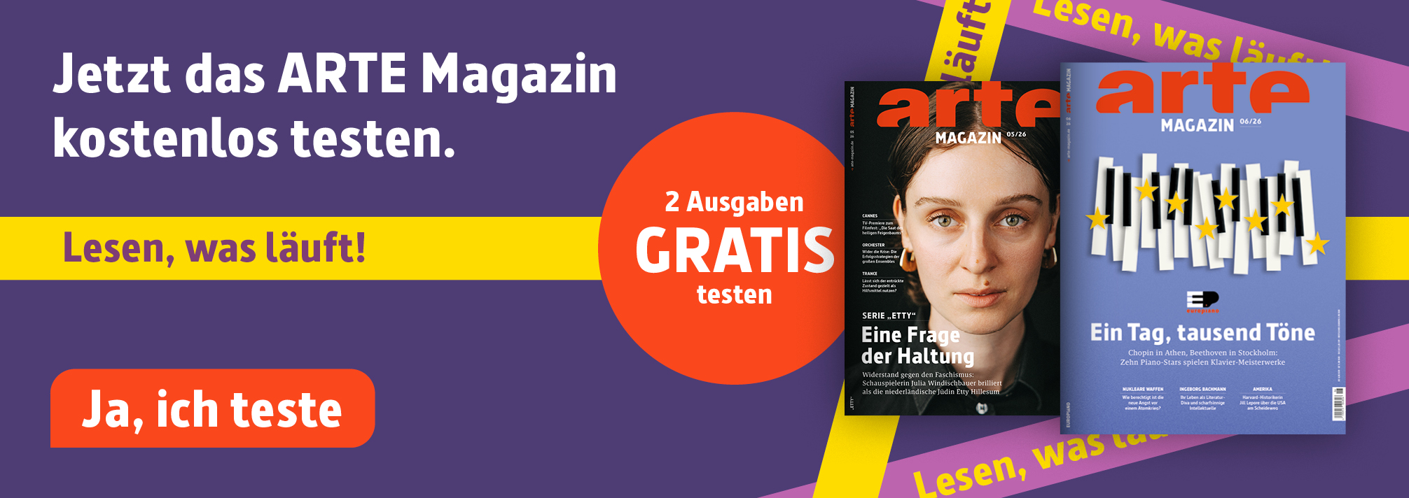 ARTE Magazin Sliding Banner