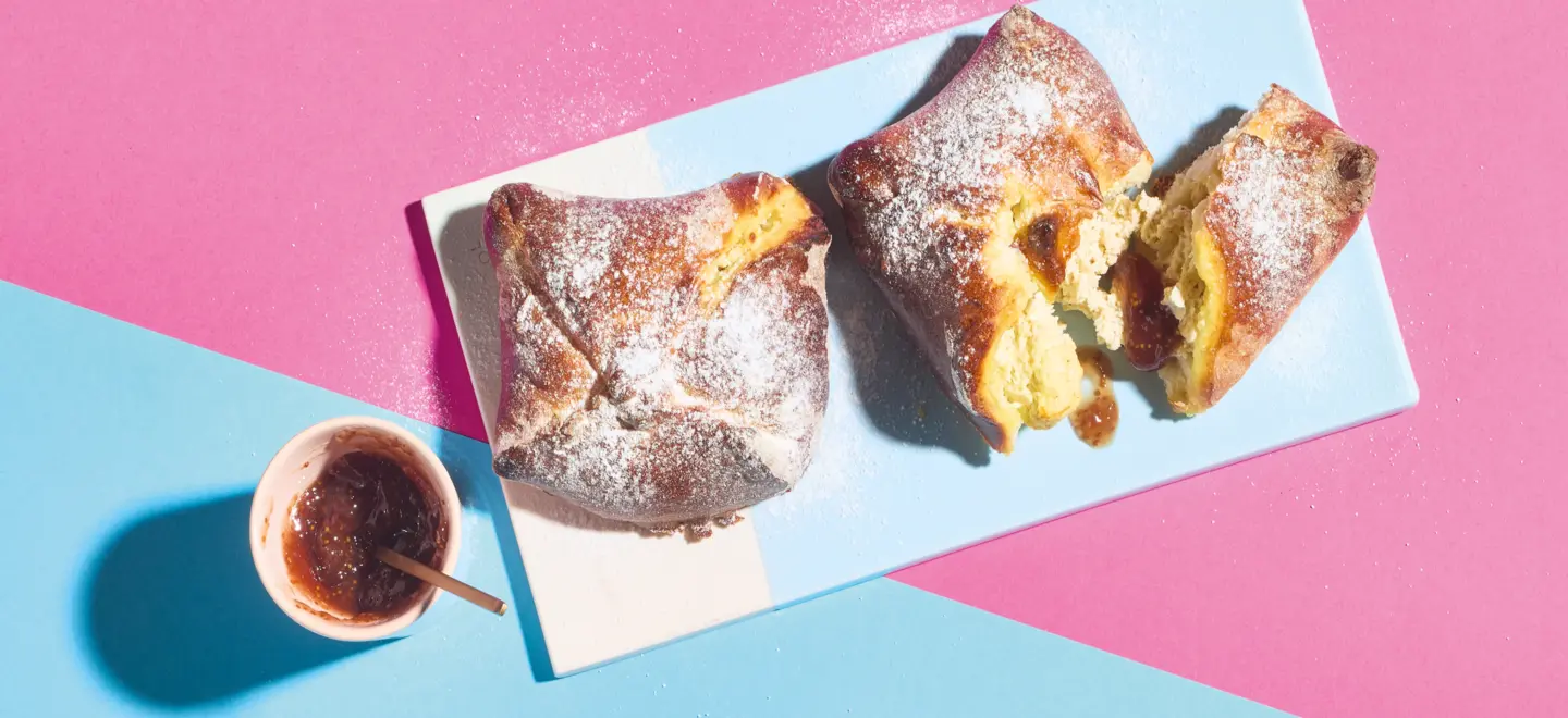 Teigtaschen mit Feigen-Quark-Füllung
