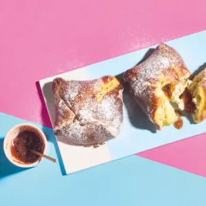 Teigtaschen mit Feigen-Quark-Füllung